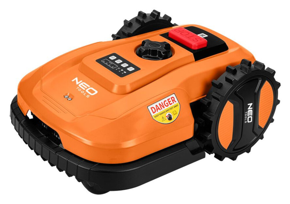 Robot koszący NEO TOOLS 04-621 innowacyjna technologia efektywnosc wygoda zaawansowane funkcje intuicyjne sterowanie niezkazitelne ciecie zdrowy trawnik