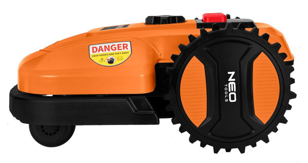 Robot koszący NEO TOOLS 04-621 silnik bezszczotkowy dluga zywotnosc cicha praca niskie koszty eksploatacji predkosc do 3100 obr/min