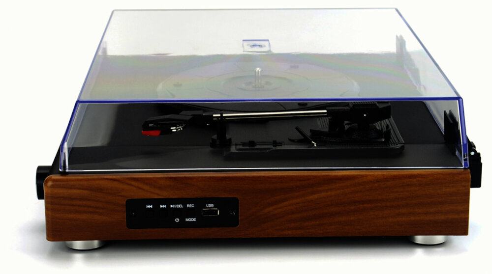 Gramofon AKAI ATT-240SP - DREWNIANA OBUDOWA
