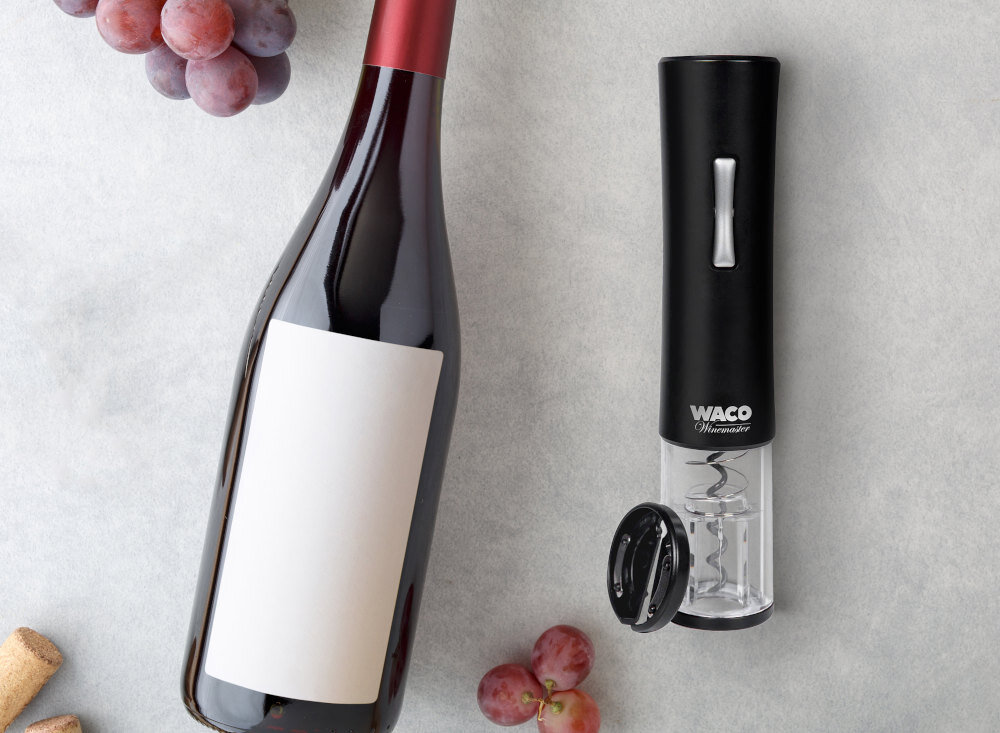 Otwieracz do wina WACO Winemaster Ow4 wygląd design tło wizualizacja Komfortowe otwieranie i serwowanie wina