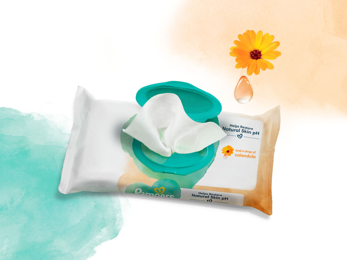 Chusteczki nawilżane PAMPERS Harmonie Protect & Care (396 szt.)