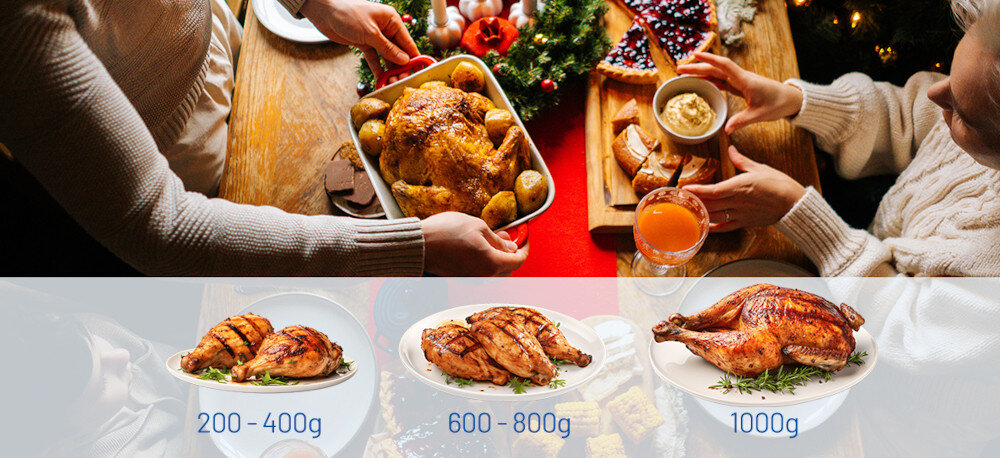 KUCHNIA MIKROFALOWA FINLUX F-MGE200BL podgrzewanie Reheat waga zakres