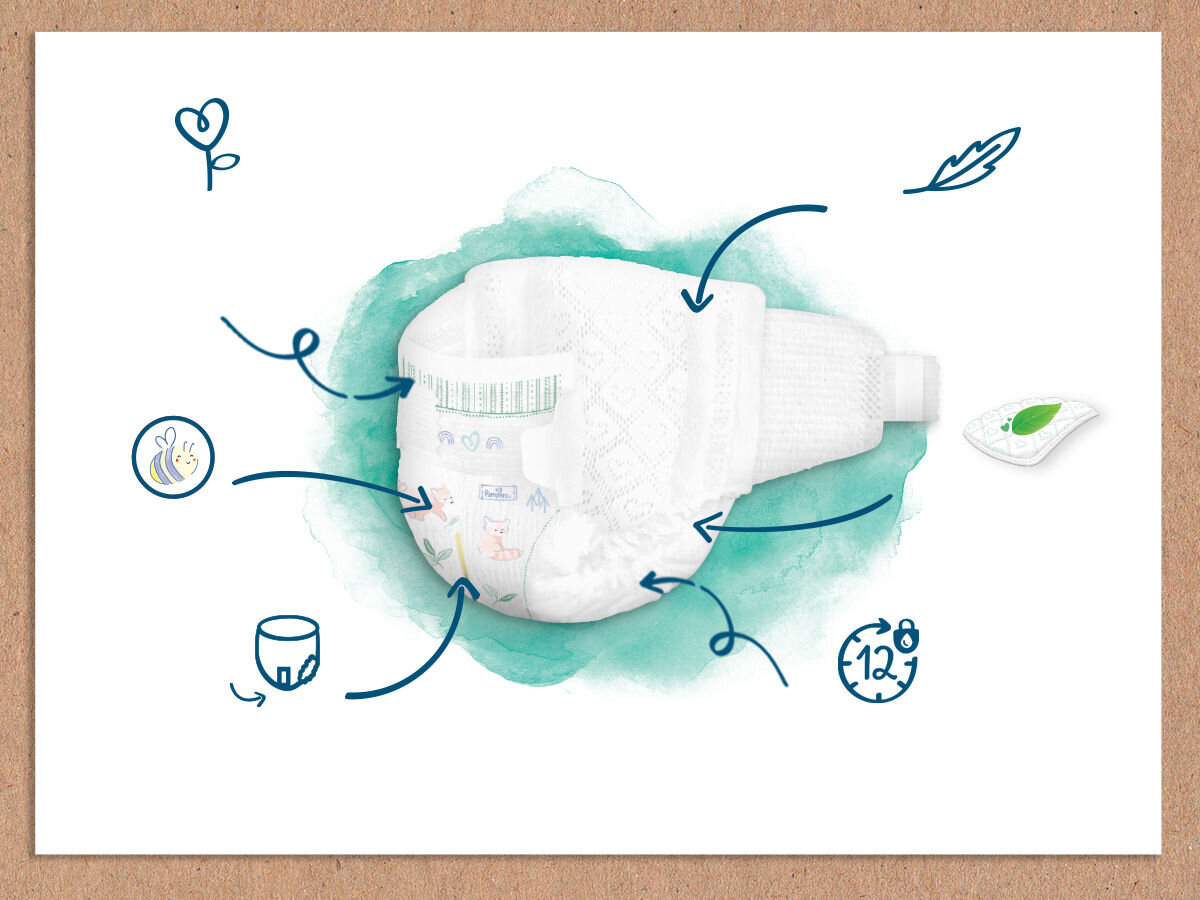 Pieluchomajtki PAMPERS Harmonie Baby 4 (22 szt.) pieluszka