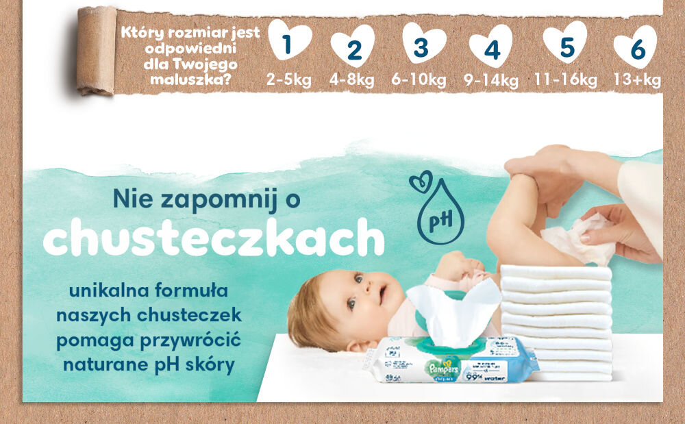 Pieluchomajtki PAMPERS Harmonie Baby 6 (19 szt.)