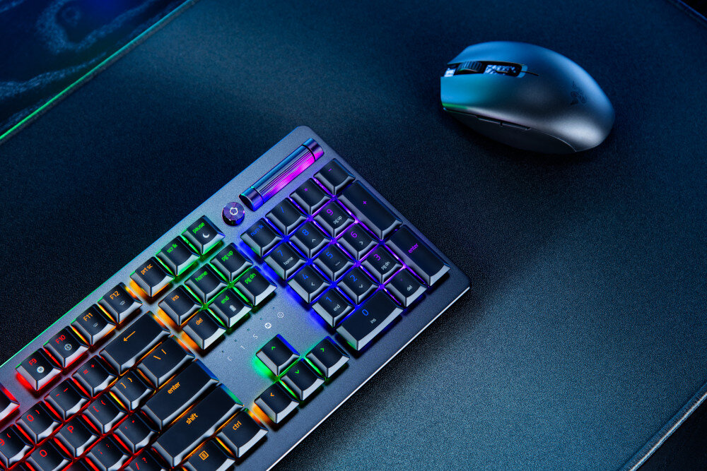 Klawiatura RAZER DeathStalker V2 Pro przełączniki optyczno-mechaniczne płynniejszą i szybszą do 70 mln kliknięć