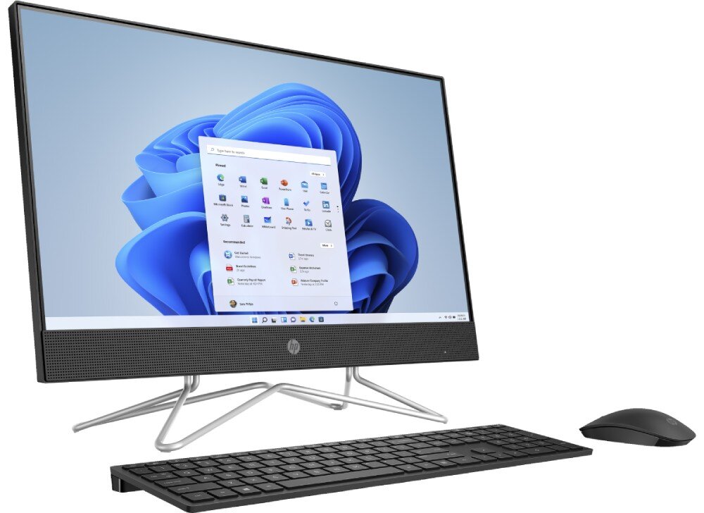 Komputer HP 24-df1001nw 23.8 IPS i5-1135G7 16GB RAM 512GB SSD Windows 11 Home wyświetlacz rozdzielczość obraz jakość