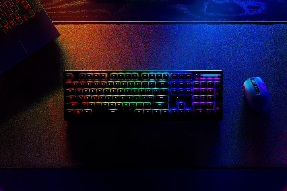 Klawiatura RAZER DeathStalker V2 Pro podświetlenie RGB - 16.8 mln kolorów 3 rodzaje podświetlenia punktowe strefowe jednostrefowe