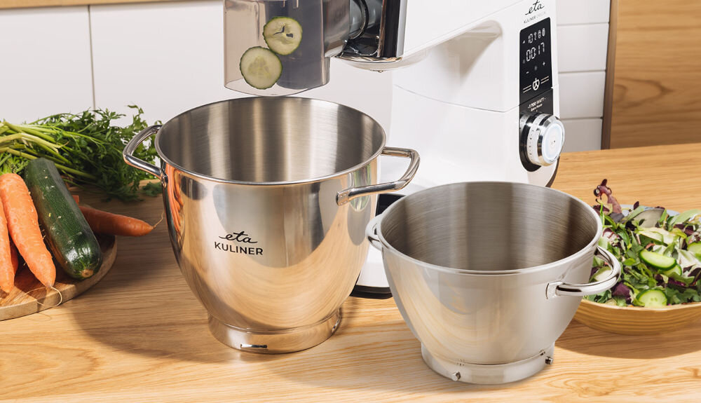 Robot kuchenny ETA Kuliner II Orgin 203890000 1700W misy stal nierdzewna większa mniejsza pojemność pokrywka przechowywanie