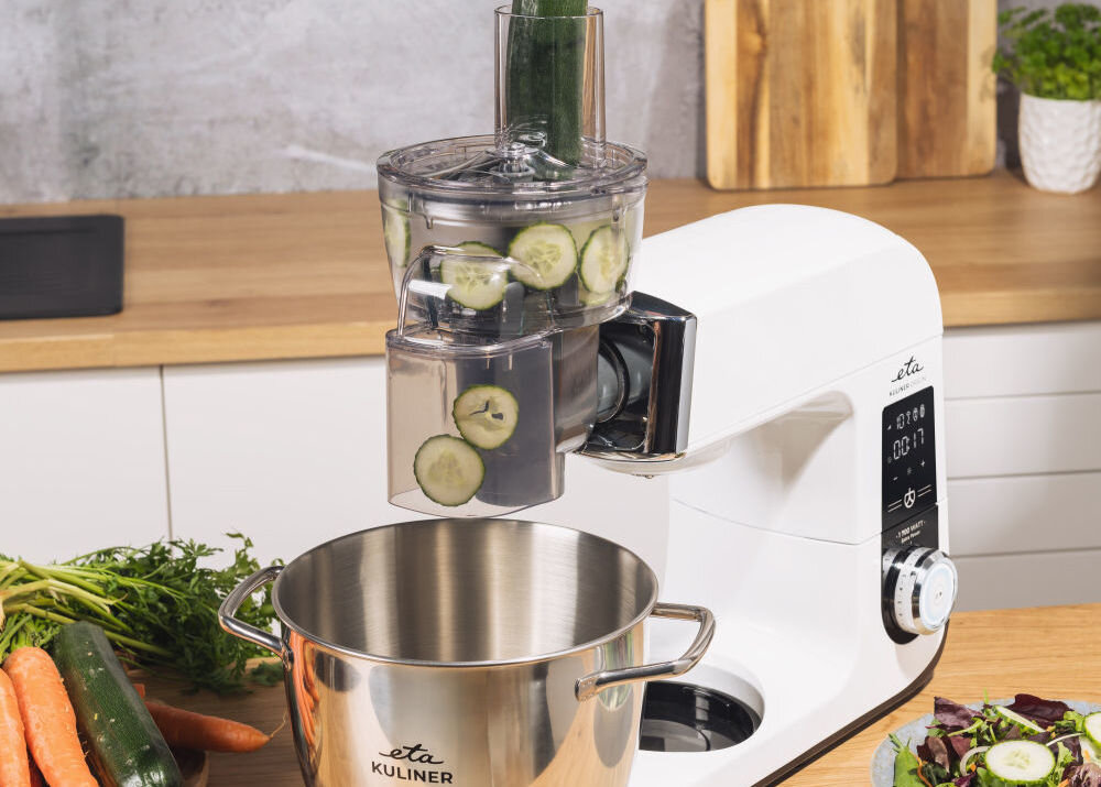 Robot kuchenny ETA Kuliner II Orgin 203890000 1700W szatkownica wymienne tarki etui ochronne ostrza stal nierdzewna trwałość skuteczność