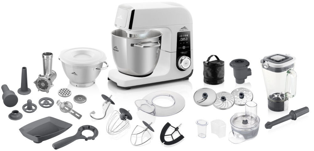 Robot kuchenny ETA Kuliner II Orgin 203890000 1700W misa pokrywa hak mieszadło trzepaczka końcówka etui 
