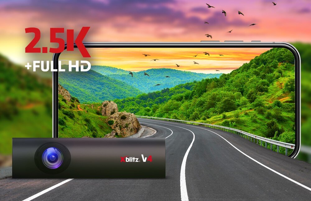 Wideorejestrator XBLITZ V4 Professional obraz jakość rozdzielczość kąt widzenia