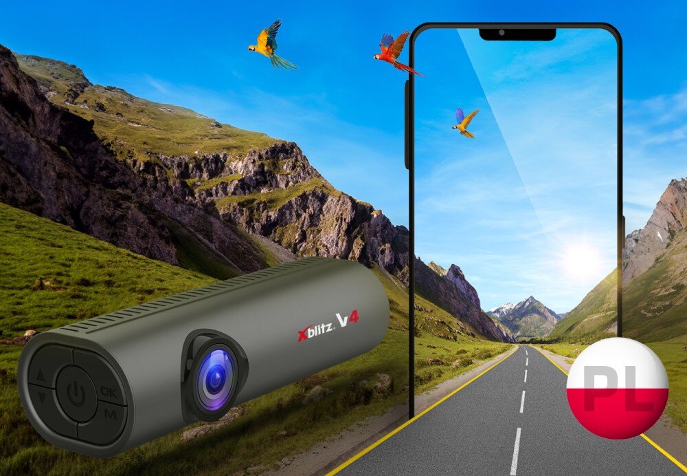 Wideorejestrator XBLITZ V4 Professional aplikacja łączność Wi-Fi obsługa