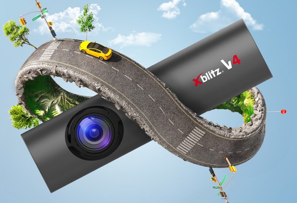 Wideorejestrator XBLITZ V4 Professional nagrywanie w pętli miejsce zapisywanie