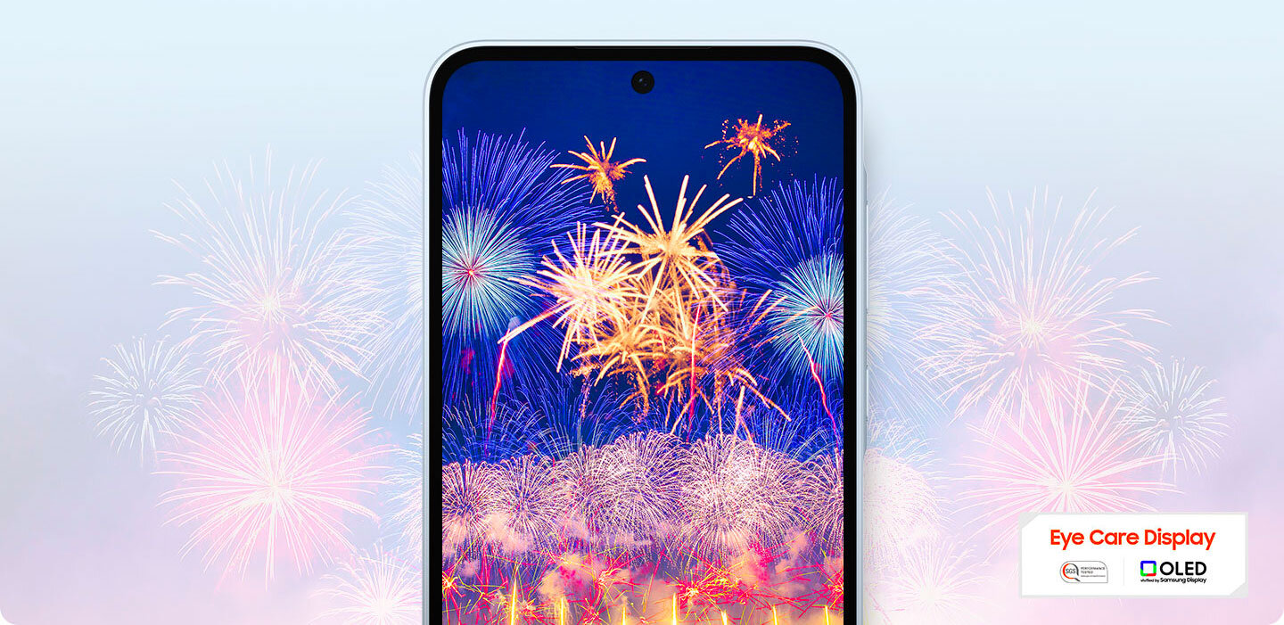 6,6-calowy wyświetlacz FHD+ Super AMOLED Infinity-O cechuje się żywymi kolorami 6,6-calowy wyświetlacz FHD+ Super AMOLED Infinity-O cechuje się żywymi kolorami