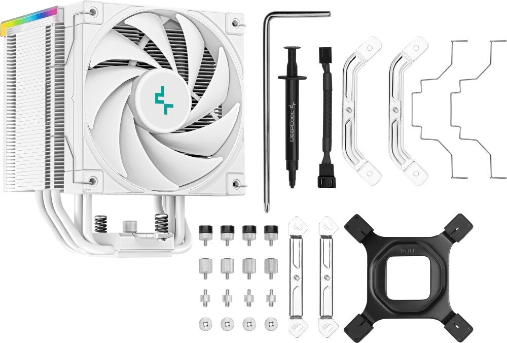 Chłodzenie CPU DEEPCOOL AK500 Digital Biały opakowanie akcesoria