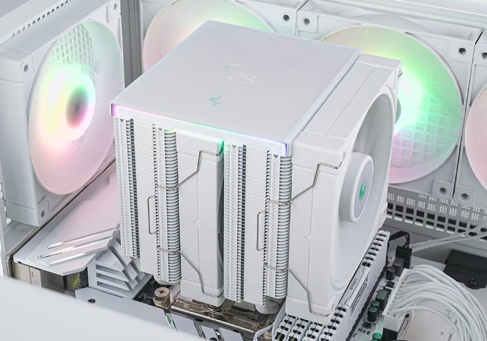 Chłodzenie CPU DEEPCOOL AK620 Digital konstrukcja wygląd design ciepłowody elementy