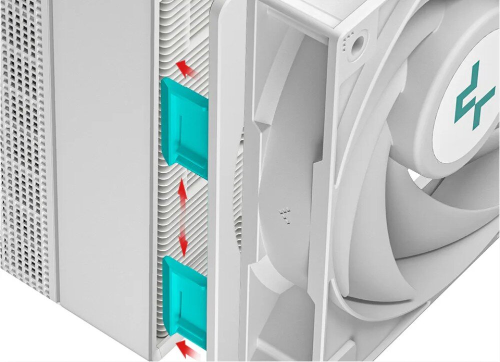 Chłodzenie CPU DEEPCOOL Assassin IV kontrola obrotów PWM ramka wentylatora wygląd