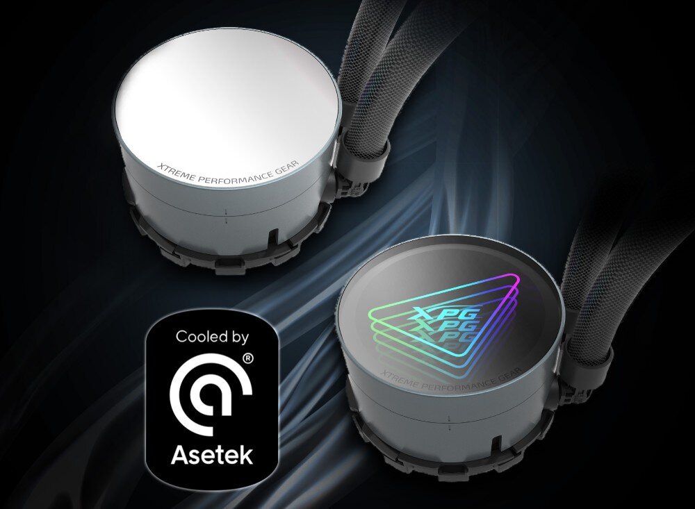 Chłodzenie wodne ADATA XPG Levante X 360 Biały pompa obroty technologia miedziana płytka chłodnica radiator