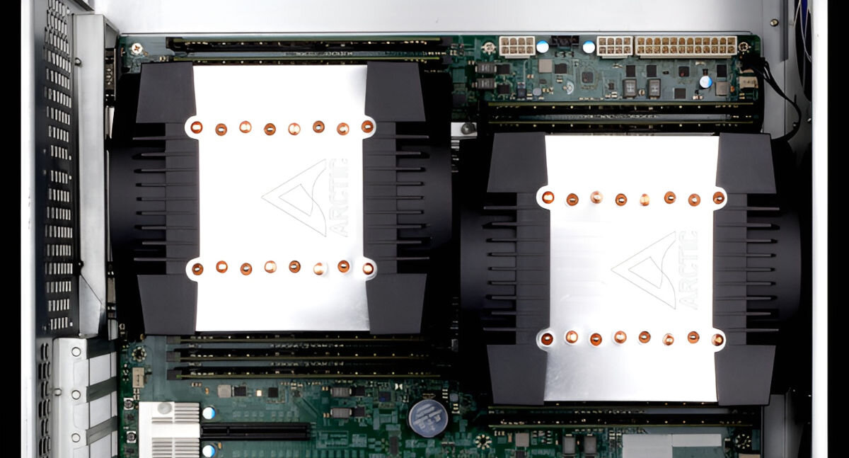 Chłodzenie CPU ARCTIC Freezer 4U-M wysokość 145 mm klasyczne serwery 4U do obudów konsumenckich 4U wymiary 156 x 124 mm kompatybilny z płytami głównymi z podwójnymi gniazdami