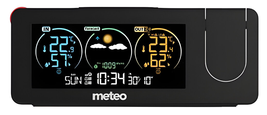 Stacja pogody METEO SP102 + Projektor Prognoza pogody temperatura ciśnienie wilgotność piktogramy