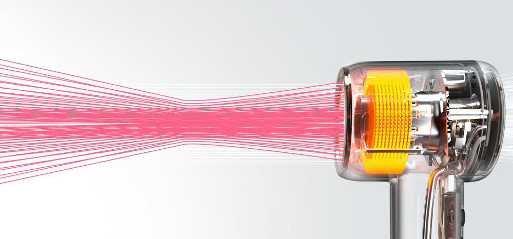 Suszarka COSHARE SuperFlow1 Pro Różowy 1600W praktyczna technologia suszenia elegancki design bezszczotkowy silnik moc 110000 obrotów na minutę prędkość 22 m/s schnięcie w zaledwie kilka minut skrócony czas stylizacji przyspieszenie suszenia precyzyjna kontrola idealne efekty  