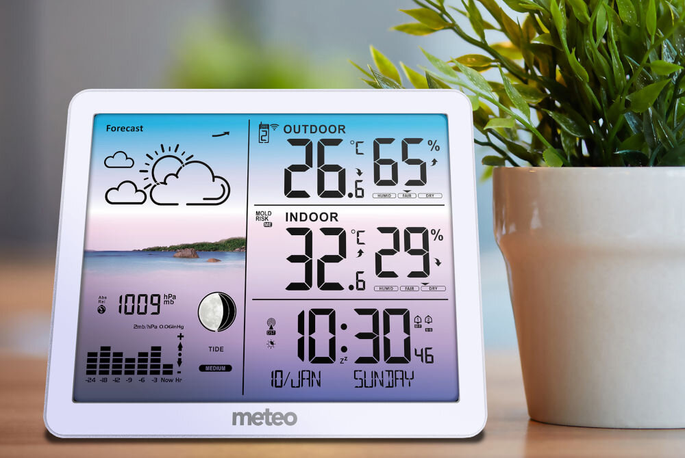 Stacja pogody METEO SP107 Biały alarm temperaturowy mrozowy