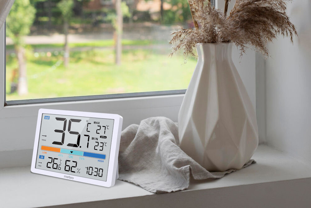 Stacja pogody METEO SP109 wilgotność zegar datownik