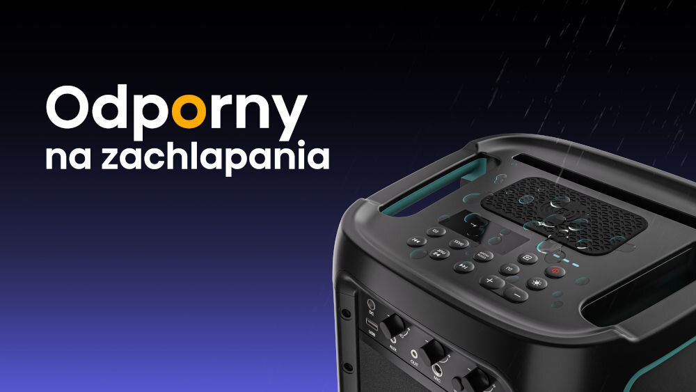 Power audio HISENSE Party Rocker One Plus wodoodporność IPX4