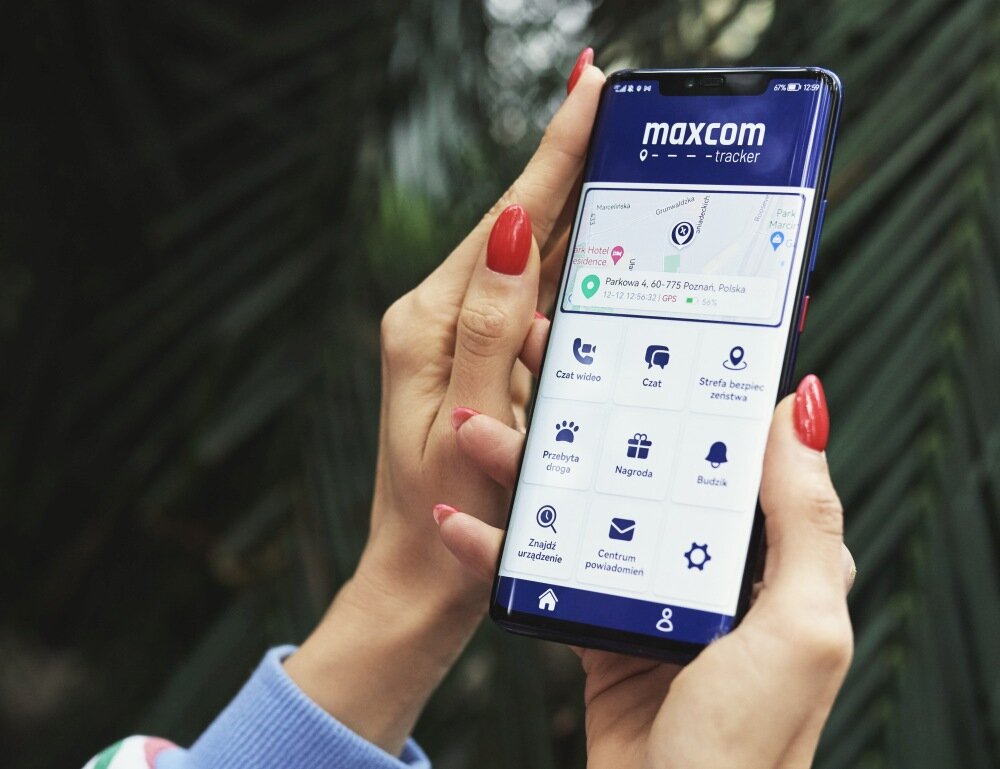 Smartwatch MAXCOM FW59 Kiddo zdalne sterowanie aplikacja monitorowanie