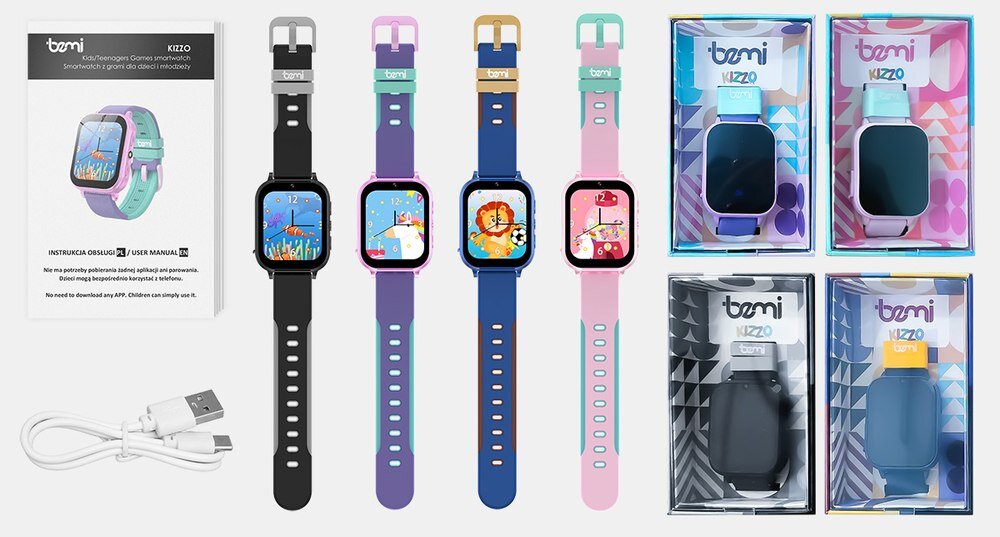 Smartwatch BEMI Kizzo zestaw