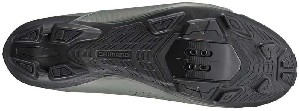 Buty rowerowe SHIMANO SH-XC300 Oliwkowy rozmiar 46 platforma do mocowania blokow w systemie SPD wpiecie buta w pedaly stabilna jazda na stojaco
