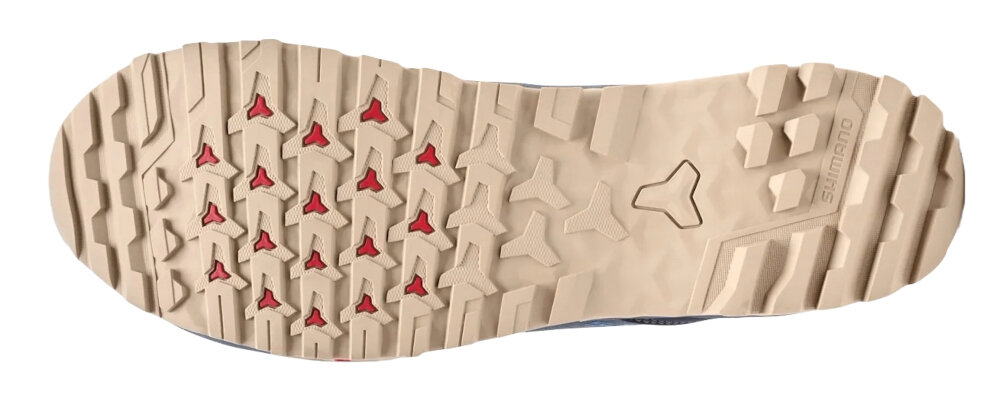 Buty rowerowe SHIMANO SH-ET501 Niebieski rozmiar 46 polsztywna podeszwa srodkowa Power Transfer Blade cholewka o indeksie sztywnosci 4 elastycznosc bez utraty stabilnosci