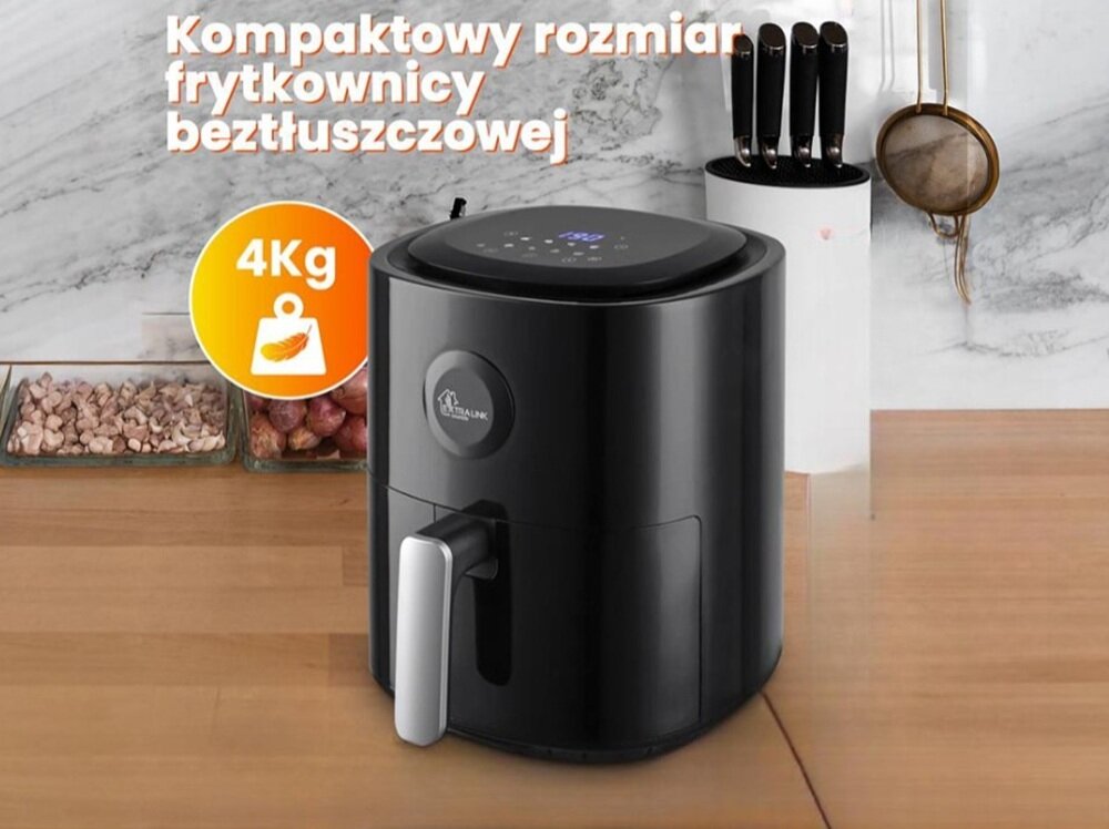 Frytkownica beztłuszczowa EXTRALINK SJ-400 Air Fryer mniejsze zużycie oleju, cyrkulacja gorącego powietrza, zdrowsze posiłki