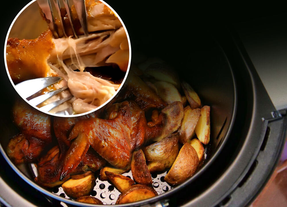 Frytkownica beztłuszczowa EXTRALINK SJ-200 Air Fryer zdrowe odżywianie praktyczna technologia gorące powietrze dla osób dbającyh o linię pyszne domowe dania