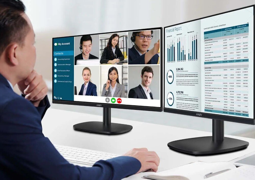 Monitor MSI Pro MP245V 23.8 1920x1080px 100Hz 1 ms [MPRT] przeznaczenie matryca rozdzielczość powłoka