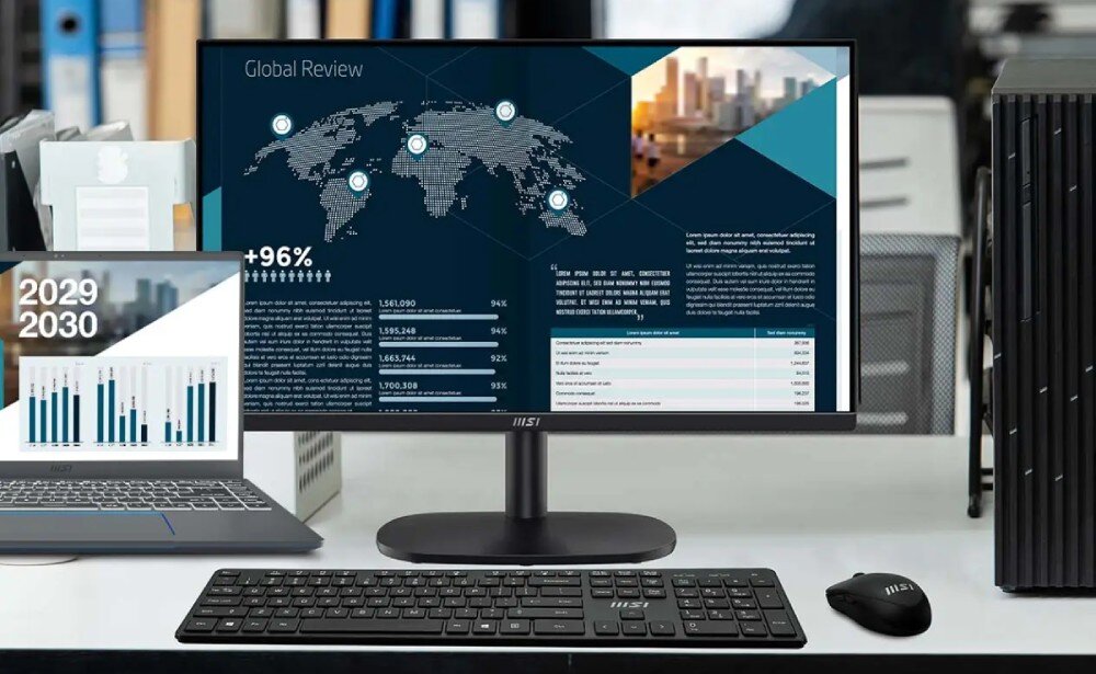 Monitor MSI Pro MP245V 23.8 1920x1080px 100Hz 1 ms [MPRT] porty złącza mocowanie VESA