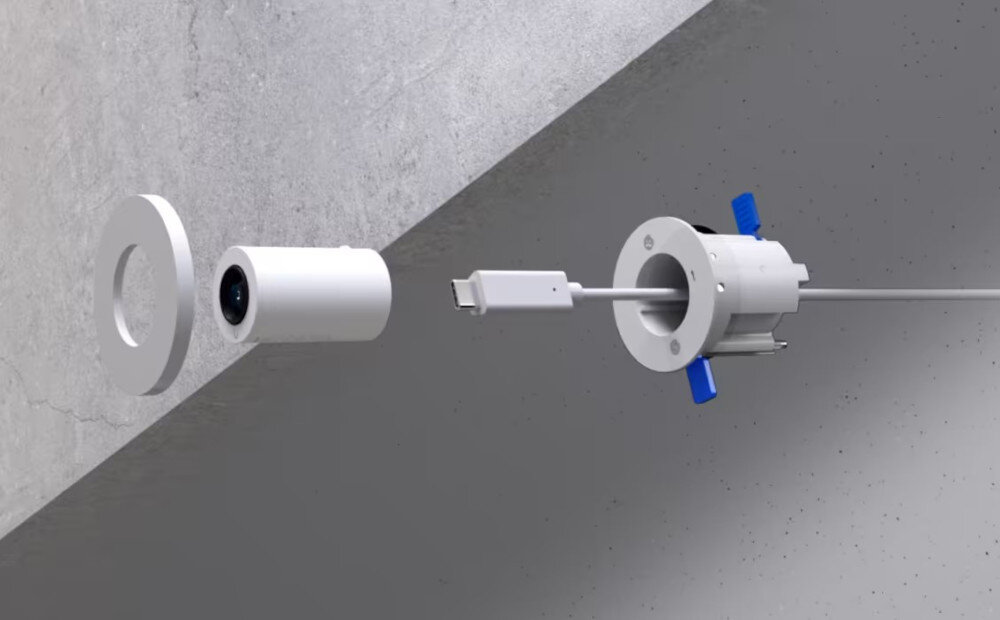 Kamera IP UBIQUITI AI Theta Pro Long-Distance Lens - Dyskretna forma, kamera rozłożona na podzespoły