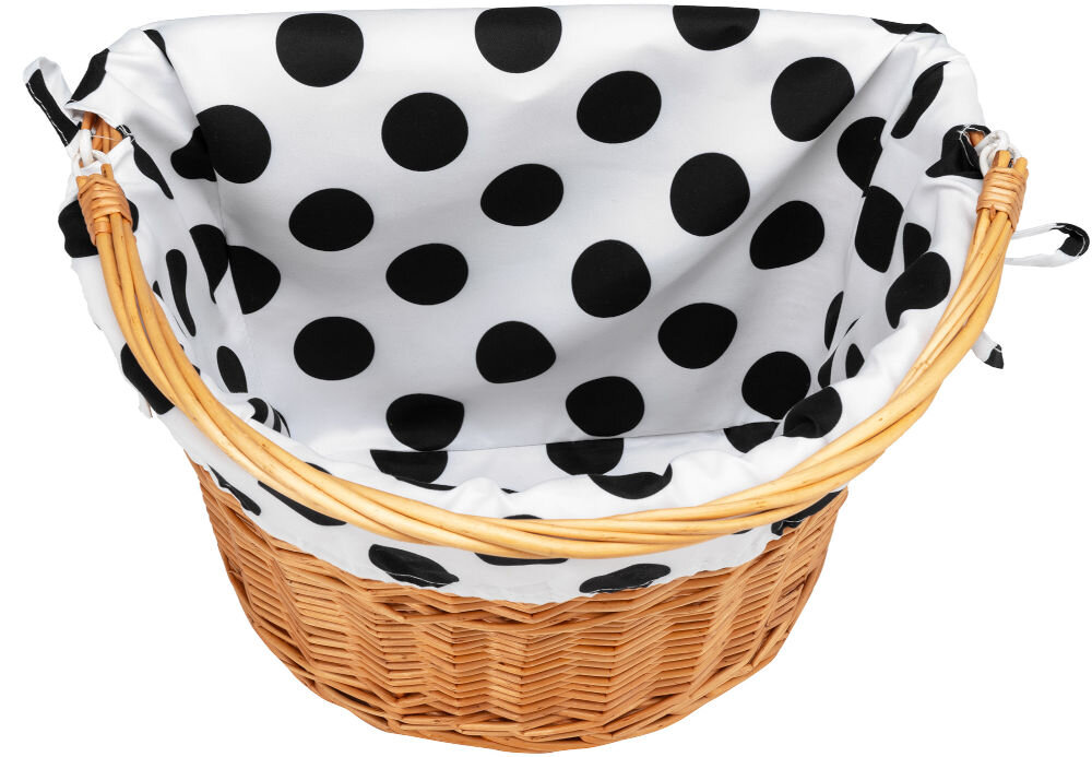 Wkład do koszyka VÖGEL VKSC705WK Biało-czarny tasiemki poliester