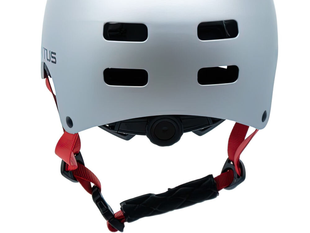 Kask rowerowy MOTUS MD-107 Srebrny dla Dzieci (rozmiar M) regulacja otwory wentylacyjne
