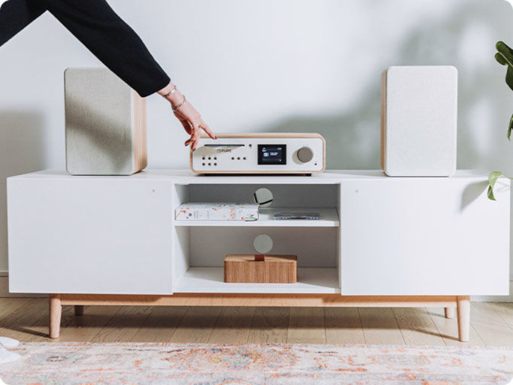 Wieża PURE Classic Stereo - Kolorowy wyświetlacz, przekątna ekranu 2,8 cala