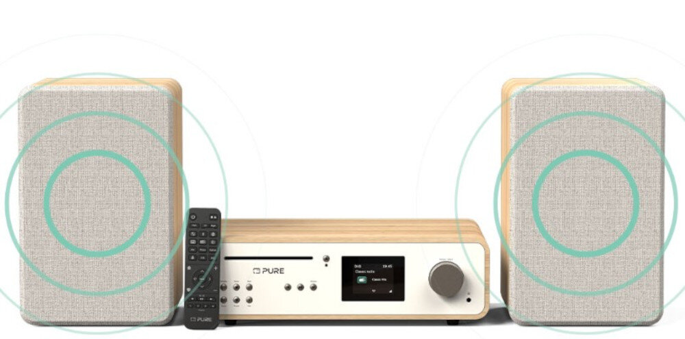 Wieża PURE Classic Stereo - Obsługa online, Spotify