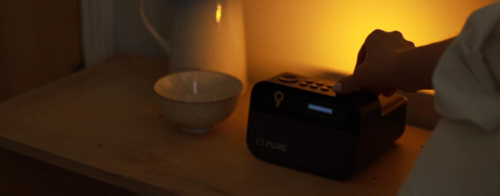 Radiobudzik PURE Moment Charge Cottton - Kojące dźwięki do relaksu, ponad 20 relaksujących dźwięków