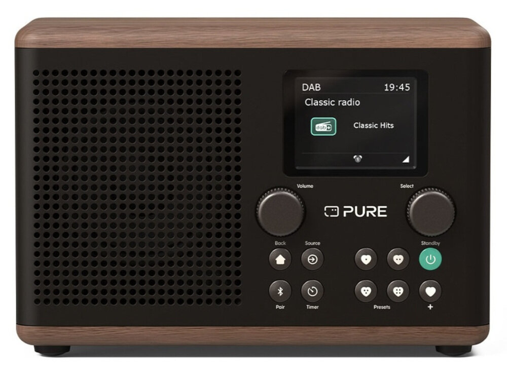 Radioodtwarzacz PURE Classic H4 - Dla każdego domownika, Radioodtwarzacz na białym tle