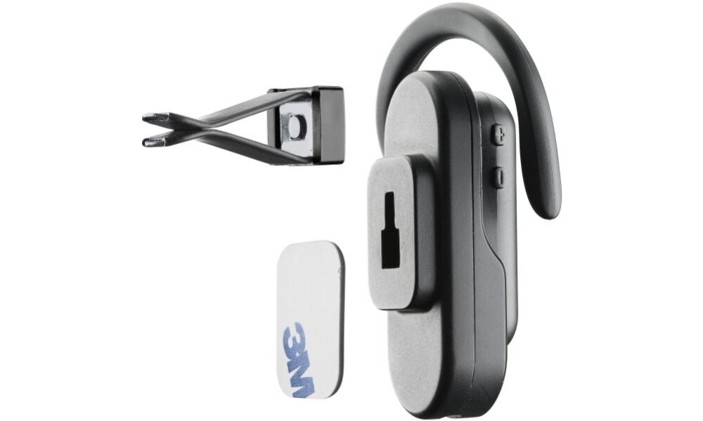 Słuchawka bluetooth CELLULARLINE Car Flat Czarny podwojny tryb mocowanie przylepka