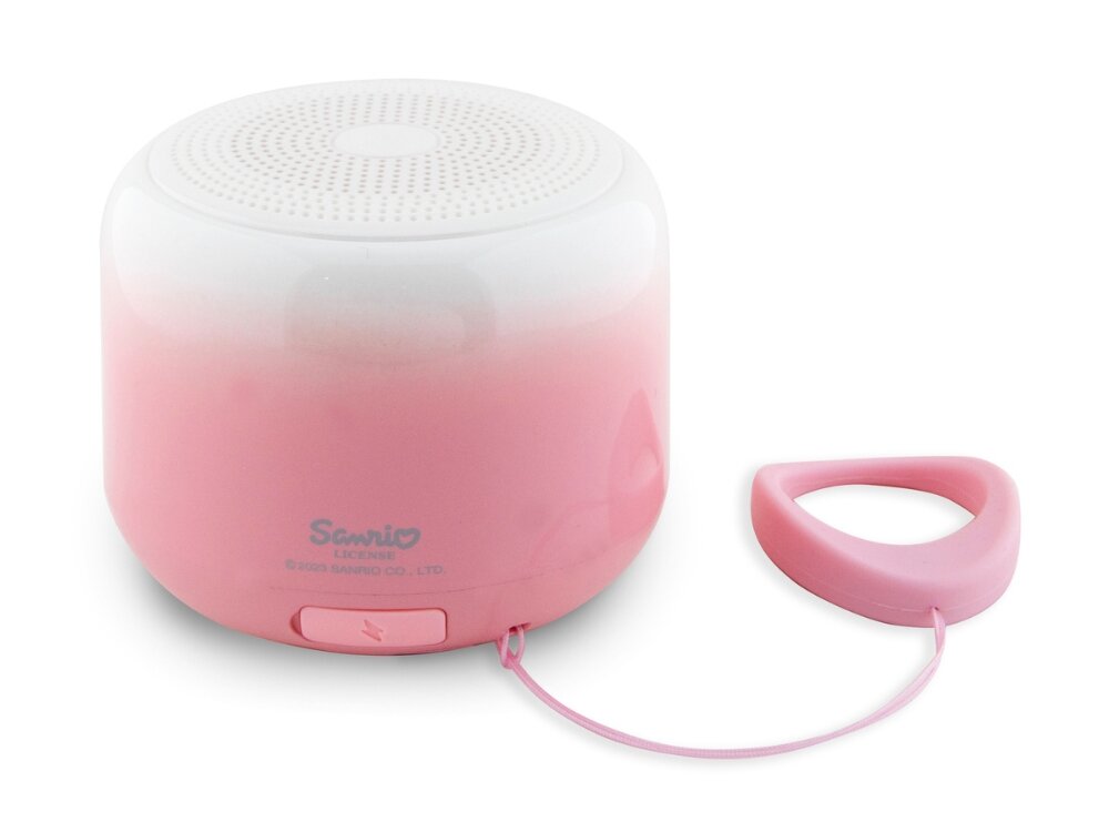 Głośnik mobilny HELLO KITTY Electroplate Gradient bluetooth wymiary gradient różowy - zdjecie sluchawek na bialym tle