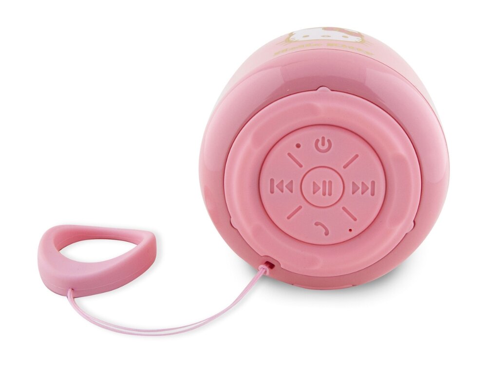 Głośnik mobilny HELLO KITTY Electroplate Gradient smyczka usb-c dźwięk przenośny - zdjecie sluchawek na bialym tle
