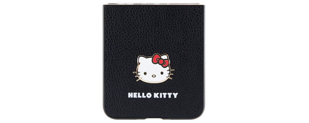 Etui HELLO KITTY Metal Logo Kitty Head do Samsung Galaxy Z Flip 5 ohrona dbalosc detale atrakcyjne