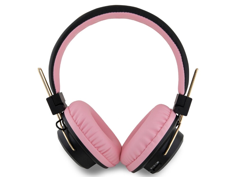 Słuchawki nauszne HELLO KITTY HKBH9KHLMK
                wygoda asystent design muzyka - czarne sluchawki na bialym tle