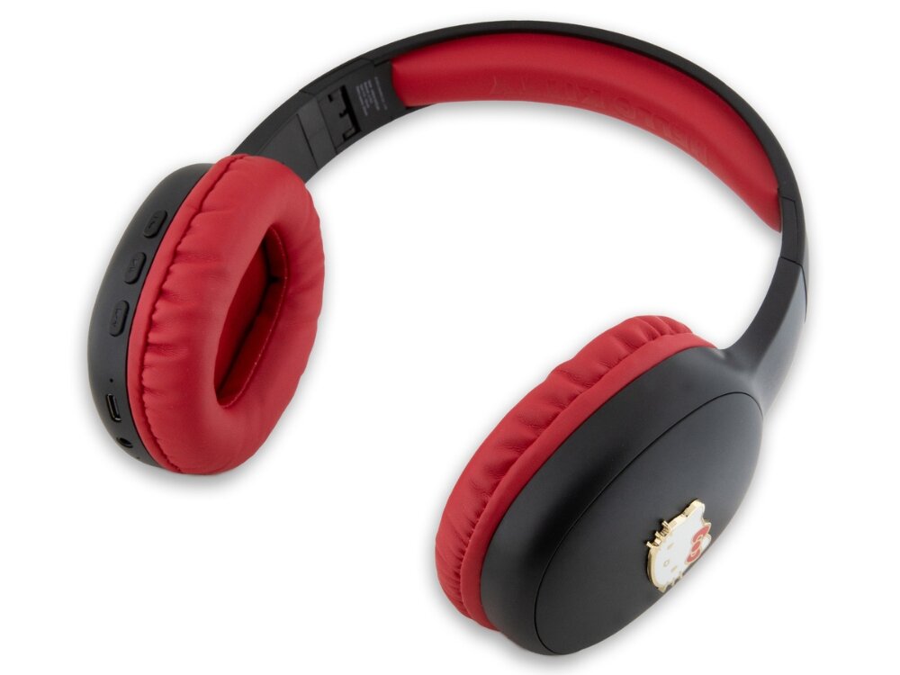 Słuchawki nauszne HELLO KITTY bluetooth usb-c membrana - sluchawki na bialym tle