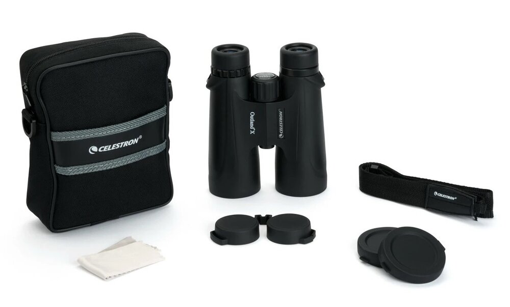 Lornetka Celestron Outland X 10x50 cały zestaw